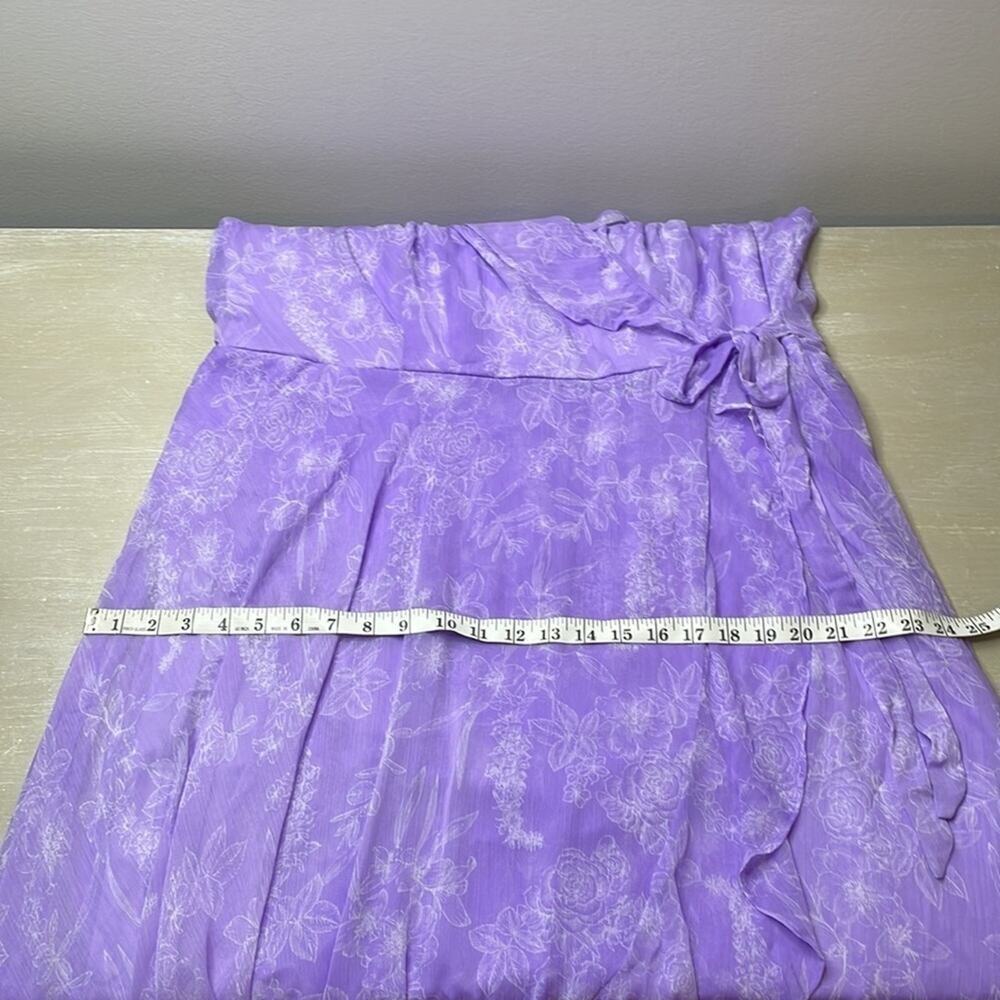 Ralph Lauren Chaps Lilac Ruffle Midi Dress - Picture 12 of 12